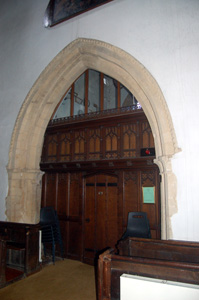 The west tower arch March 2011
